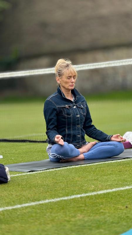 Celebrated International Day Of Yoga at Grange Cricket Club, Edinburgh